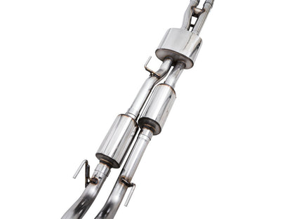 AWE Tuning 16-22 Toyota Tacoma 0FG Cat-Back Exhaust w/ BashGuard - Dual Chrome Silver Tips