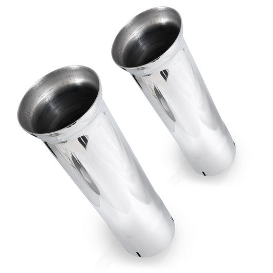 Stainless Works Bell Exhaust Tips- 2 1/4in ID Inlet 2 1/4in Body