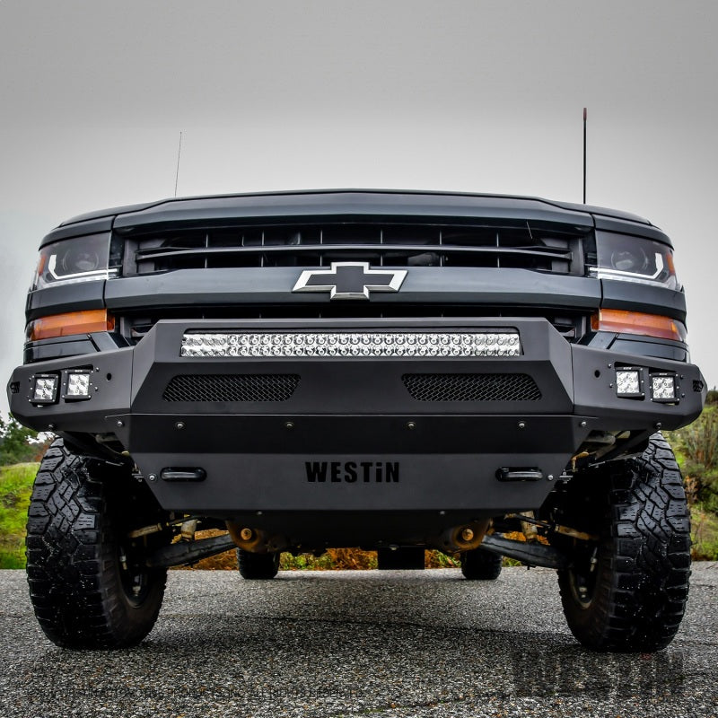 Westin 16-19 Chevy/GMC Silverado/Sierra 1500 Pro-Mod Front Bumper - Textured Black