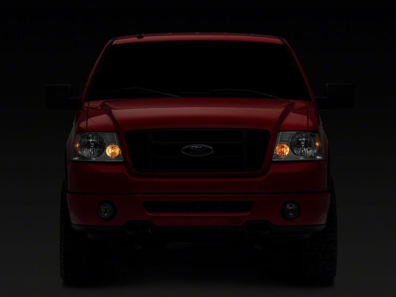 Raxiom 04-08 Ford F-150 Axial Series OEM Style Replacement Headlights- Chrome Housing (Clear Lens)