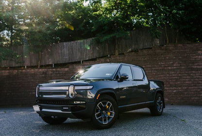 Rally Armor 22-25 Rivian R1T Black UR Mud Flap w/Dark Grey Logo