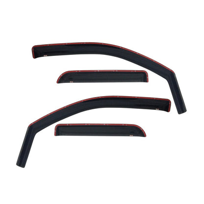 Westin 2009-2018 Dodge/Ram Quad Cab In-Channel Wind Deflector 4pc - Smoke