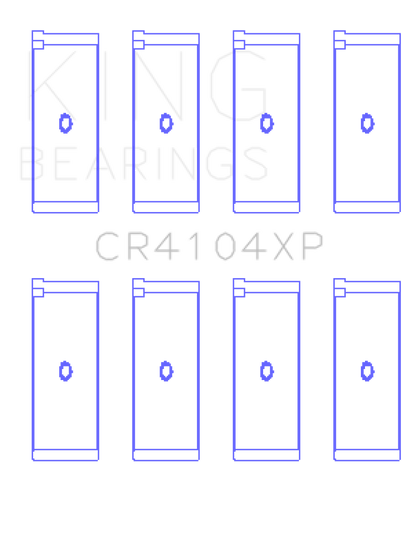 King Engine Bearings Audi/VW 83-03 1.6L/1.8L/2.0L (Size +.025) Performance Rod Bearing Set