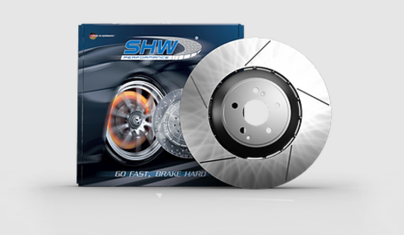 SHW 15-18 Porsche Macan Turbo w/19in Wheel/Perf Package Left Frt Slotted LW Brake Rotor (95B615301P)