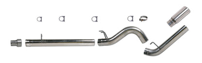 Diamond Eye KIT 5in DPF-BACK Single SS 08-09 6 4L F250-F350 PCKGD BX46X14X14OD EL-PL