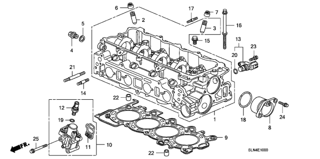 Honda - Spool Valve Filter Assembly