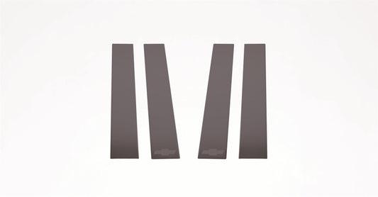 Putco 14-18 Chevy Silverado LD - Fits Double Cab/Crew Cab - 4pcs Black Platinum Pillar Posts
