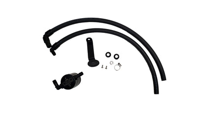 J&amp;L 22-25 Toyota Tundra, 23-25 Sequoia 3.5L Turbo Oil Separator 3.0 Driver Side - Black Anodized