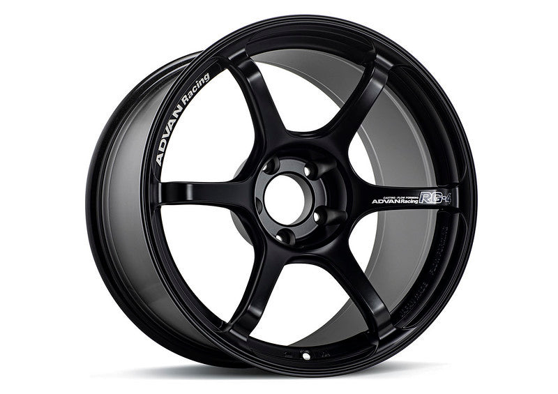 Advan RG-4 18x8.5 +44 5x100 Semi Gloss Black Wheel