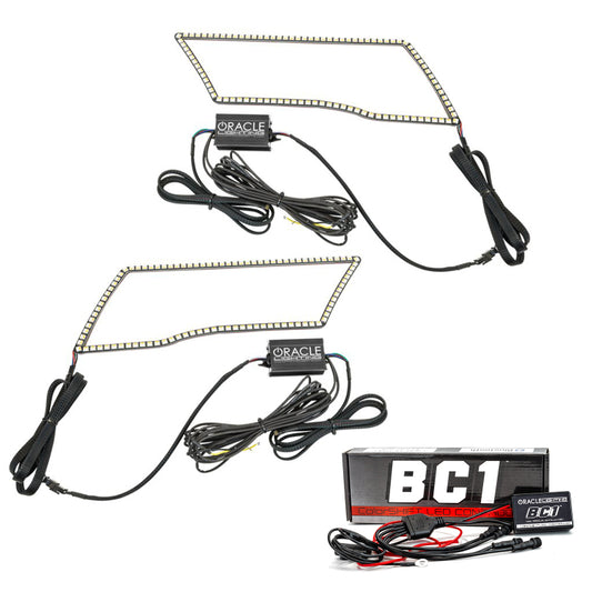 Oracle 09-18 Dodge Ram Switchback Quad Headlight Halo Kit - RGB+A + w/ BC1 Controller