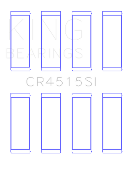 King Engine Bearings Ford/Mazda 2.0L Duratec (Size+ 0.5) Silicon Bi-Metal Aluminum Rod Bearing Set