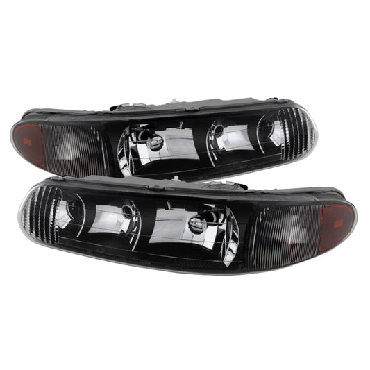 xTune Buick Century 97-05 Regal 97-04 Crystal Headlights Black HD-JH-BUCEN97-AM-BK