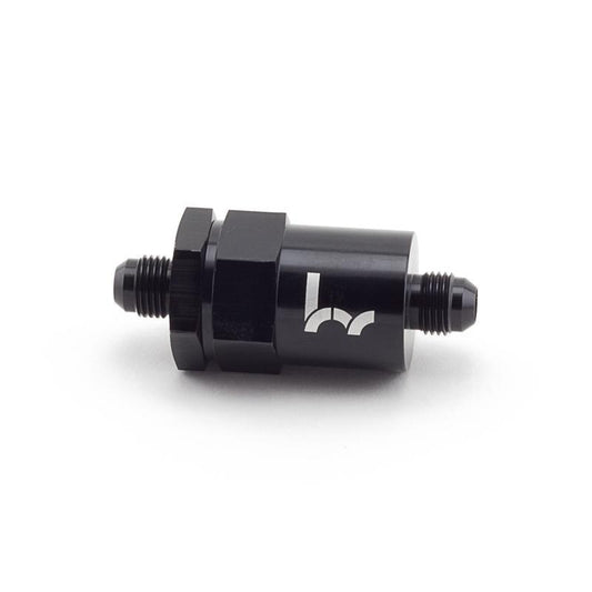 Hybrid Racing - Black Inline Fuel Filter -6AN to -6AN (Universal)