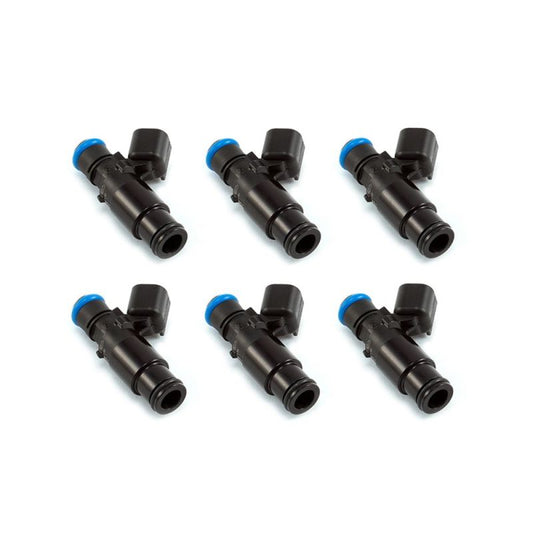 Injector Dynamics ID1300X Injectors - 48mm Length - 14mm Grey Top - 14mm Lower O-Ring - Set of 6