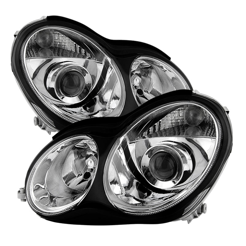xTune Mercedes W203 C Class Sedan 01-05 Projector Headlights -Chrome PRO-JH-MBW203-C