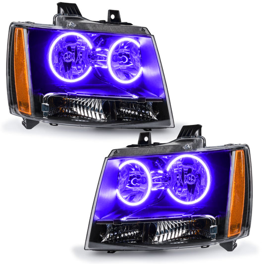 Oracle 07-13 Chevrolet Avalanche Pre-Assembled SMD Headlights - UV/Purple