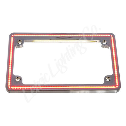 Letric Lighting 14+ Indian Big Twin Perfect Plate Light License Plate Frame Chrome