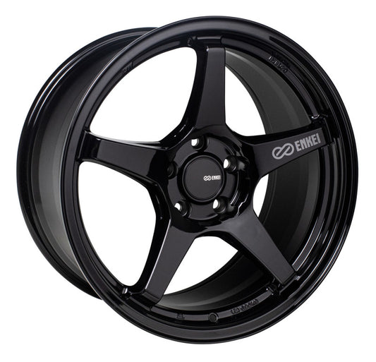 Enkei TS-5 18x9.5 5x100 45mm Offset 72.6mm Bore Gloss Black (MOQ 40)