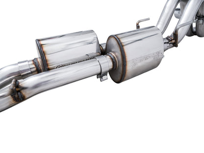 AWE Tuning 16-22 Toyota Tacoma 0FG Cat-Back Exhaust w/ BashGuard - Dual Chrome Silver Tips