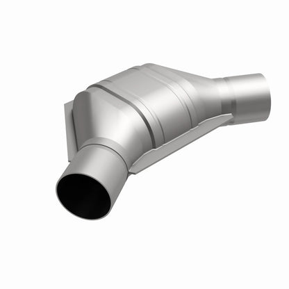 MagnaFlow Universal Catalytic Converter 2.25 inch Angled O/O PC2 Front