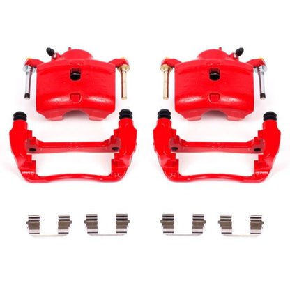 Power Stop 13-15 Acura ILX Front Red Calipers w/Brackets - Pair