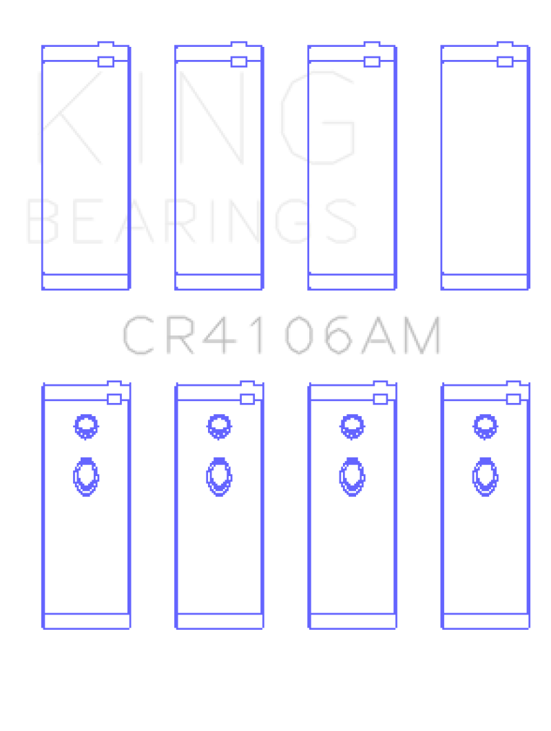King Engine Bearings Daewoo/GM/Isuzu/Opel/Vauxhall (Size 0.5) Rod Bearing Set