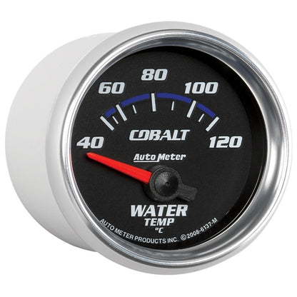 Autometer Cobalt 52mm Short Sweep Electronic 40-120 Deg C Water Temperature Gauge