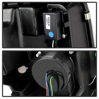 Spyder Ford F150 13-14 Projector Factory Xenon Model- Light Bar DRL Blk PRO-YD-FF15013-LBDRL-HID-BK