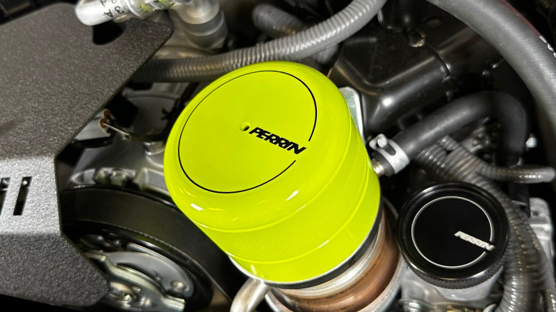 PERRIN 15-25 Subaru WRX & 13-26 BRZ/FR-S/86/GR86 Oil Filter Cover - Neon Yellow