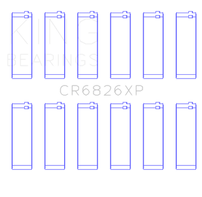 King Engine Bearings For GM / Holden 3.6L LF4 / LFX / LGX (Size STD) Performance Rod Bearing Set