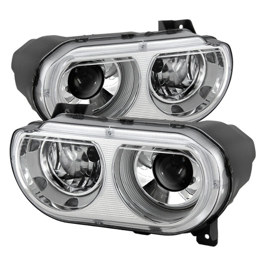xTune Dodge Challenger 08-14 Xenon Hid Model Only Projector Headlamps Chrome HD-JH-DCHAL08-HID-C