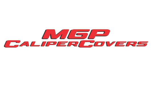 MGP 4 Caliper Covers Engraved F&R 21-22 Chevrolet Colorado Bowtie Red Finish Silver Character