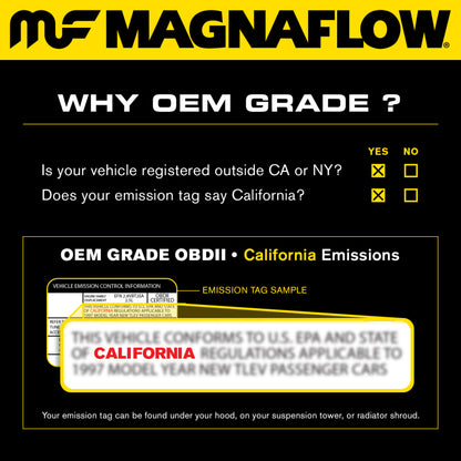 MagnaFlow Direct Fit Catalytic Converter 14-15 Toyota Corolla 1.8L