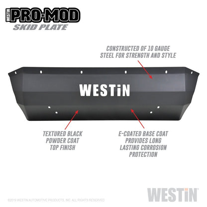 Westin 18-19 Ford F-250/350 Pro-Mod Skid Plate - Textured Black