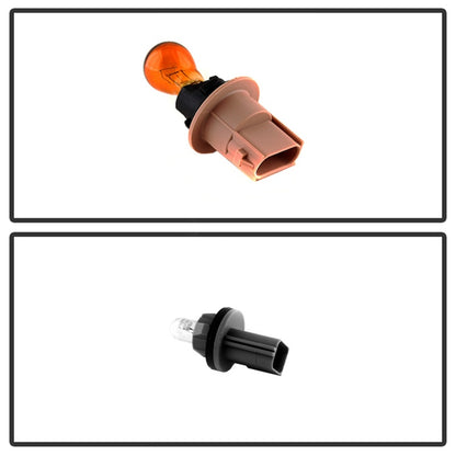 xTune Ford F150 04-08 Amber Crystal Headlights Black Smoked HD-JH-FF15004-AM-BSM