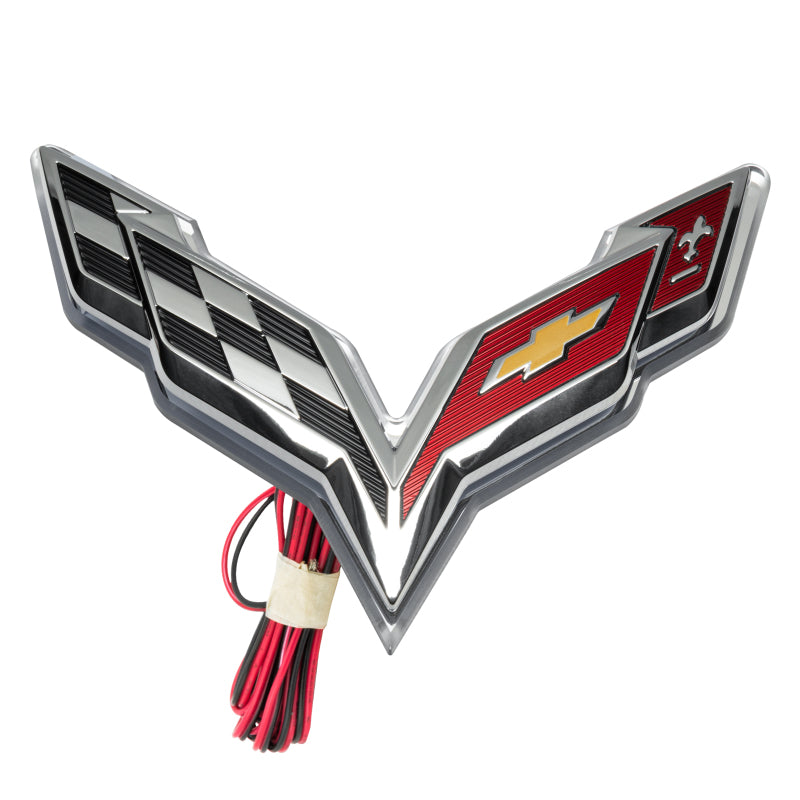 Oracle Corvette C7 Rear Illuminated Emblem - Green