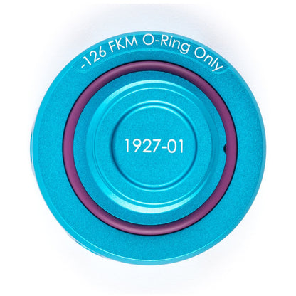 Acuity - Podium Oil Cap in Satin Teal for Hondas/Acuras