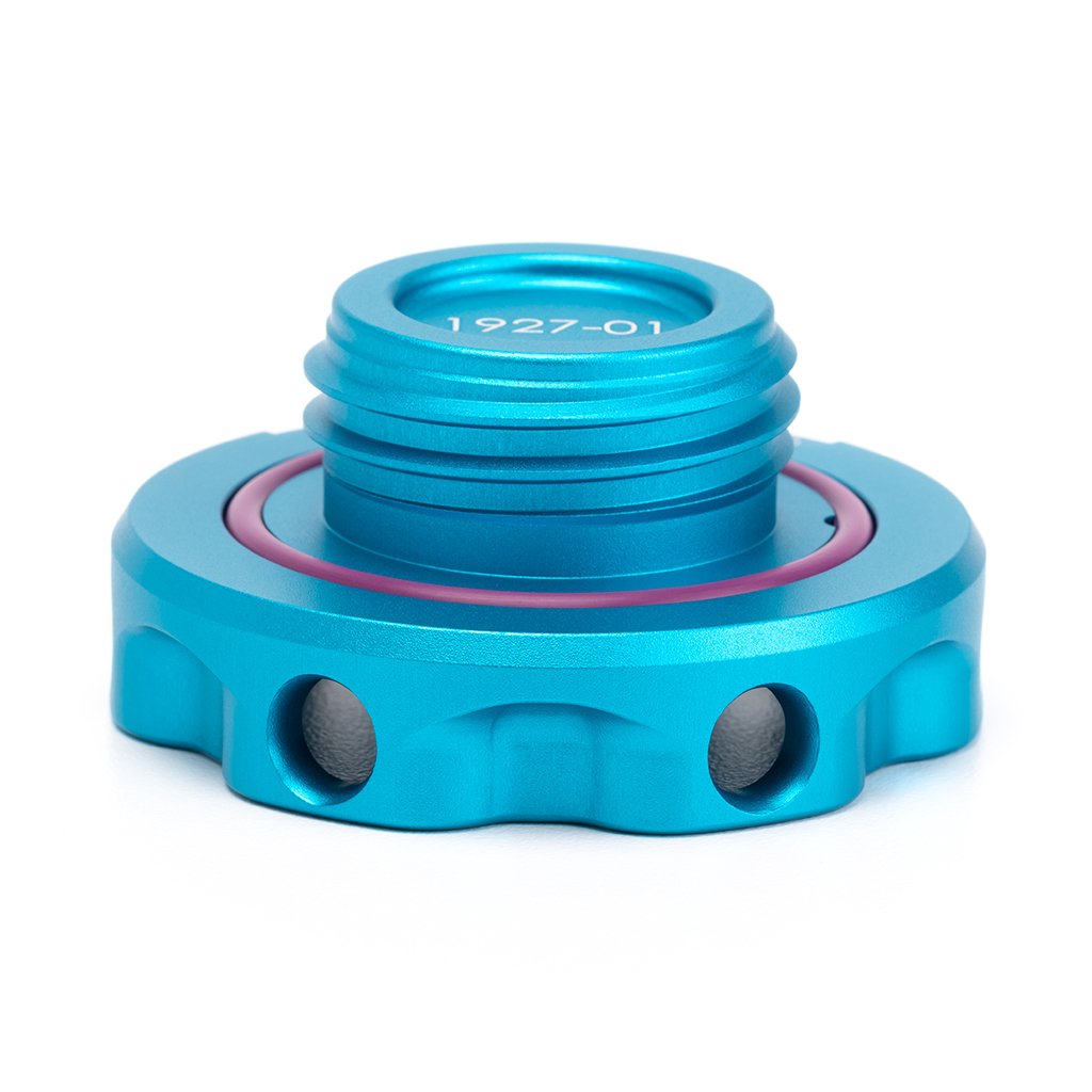 Acuity - Podium Oil Cap in Satin Teal for Hondas/Acuras