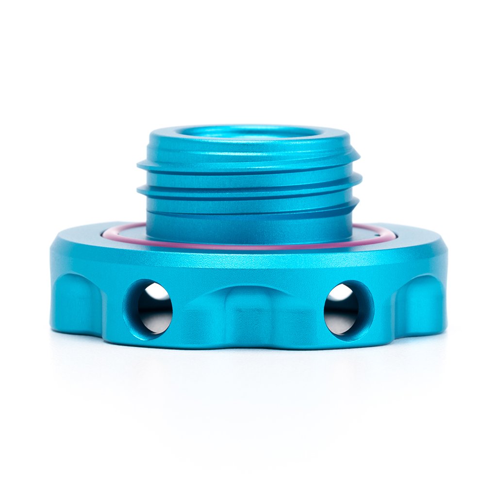 Acuity - Podium Oil Cap in Satin Teal for Hondas/Acuras