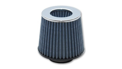 Vibrant - Open Funnel Perf Air Filter (5in Cone O.D. x 5in Tall x 4.5in inlet I.D.) Chrome Filter Cap