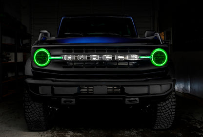Oracle 2122 Ford Bronco Headlight Halo Kit w/DRL Bar  Base Headlights w/Simple Control