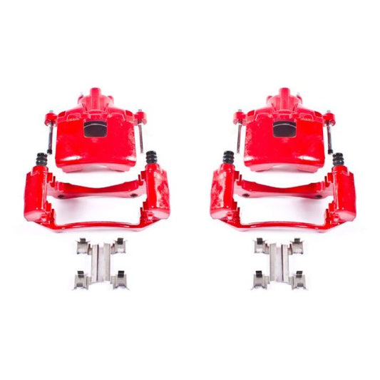 Power Stop 05-09 Buick Allure Front Red Calipers w/Brackets - Pair