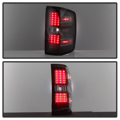 xTune Chevy 1500 14-16 / Silverado 2500HD/3500HD LED Tail Lights - Black ALT-JH-CS14-LED-BK
