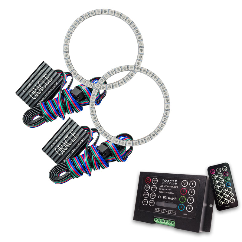 Oracle Mitsubishi Lancer/Evo 08-16 Halo Kit - HID Projector - ColorSHIFT w/ 2.0 Controller