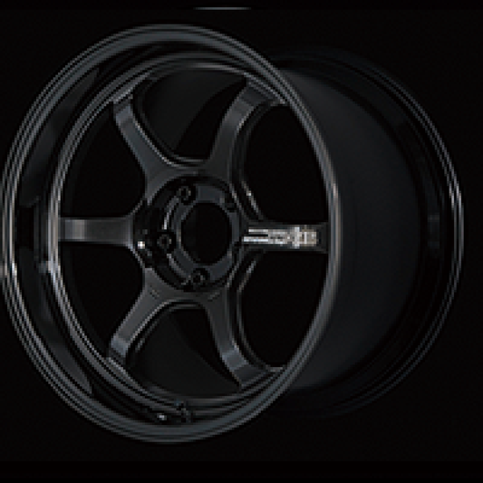 Advan R6 18x9.5 +25 5x112 Racing Titanium Black Wheel
