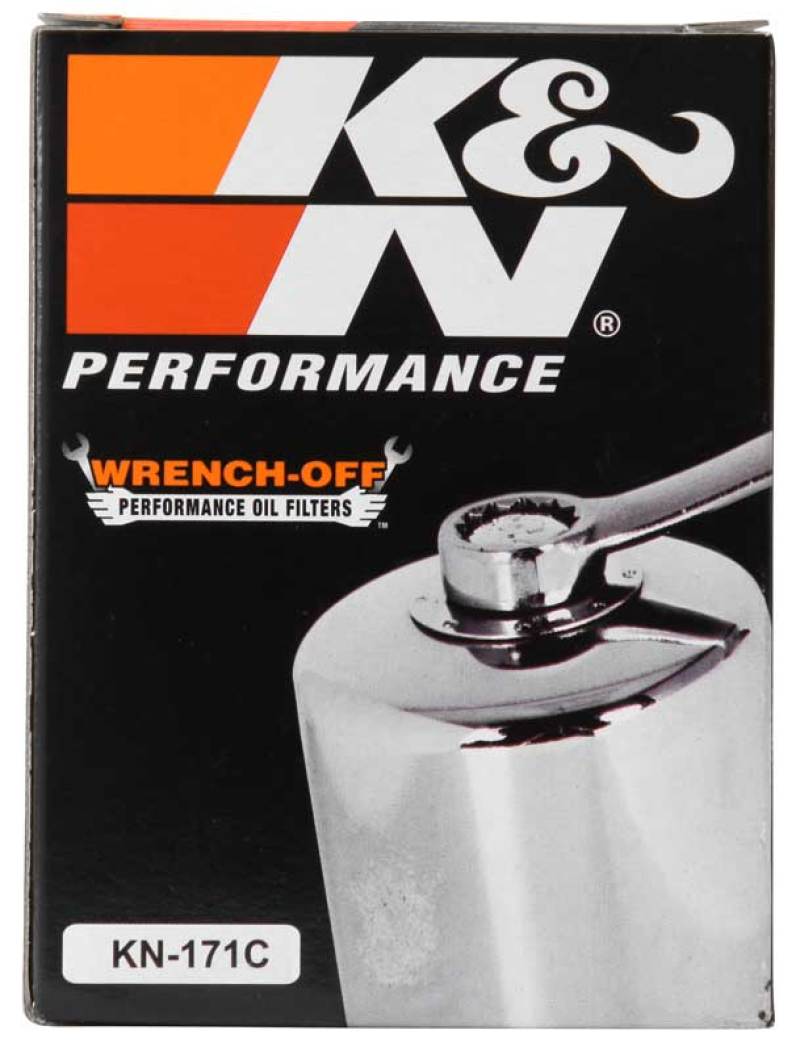 K&N Harley-Davidson / Buell 3in OD x 4.063in H Chrome Oil Filter