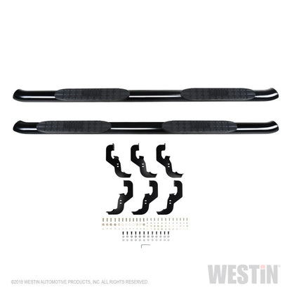 Westin 2019-2026 Chevy Silverado/Sierra 1500 Crew Cab Non LD PRO TRAXX 4 Oval Nerf Step Bars - Black