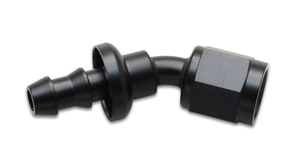 Vibrant Push-On 30 Degree Hose End Elbow Fitting Size -8AN