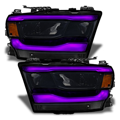 Oracle 19-21 Dodge RAM 1500 RGB+W Headlight DRL Kit- Reflector LED Headlights - 2