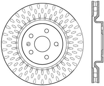 StopTech Power Slot 14-17 Chevrolet SS Front Right Slotted Rotor